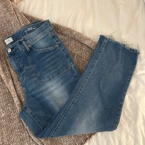 Nicole Miller SoHo High Rise Kick Boot Blue Jeans